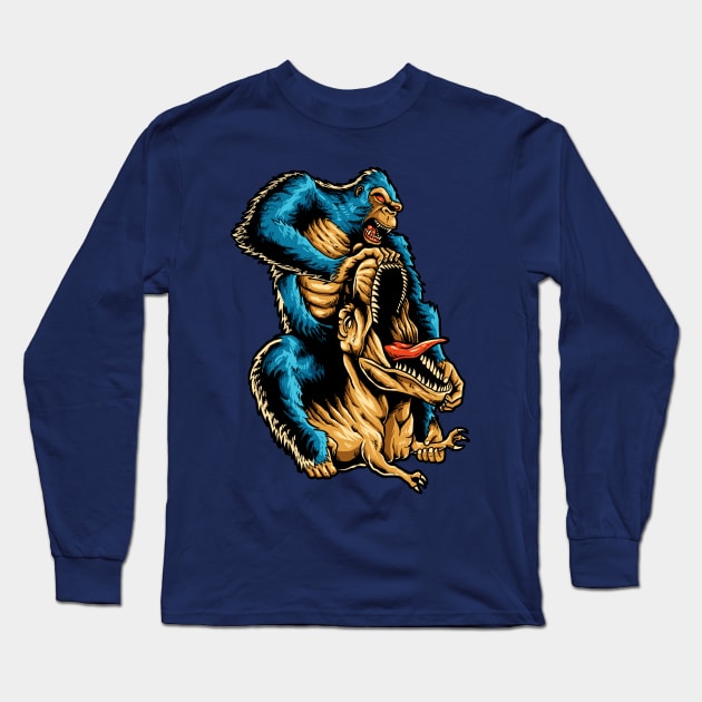 King Kong Long Sleeve T-Shirt by mrgeek